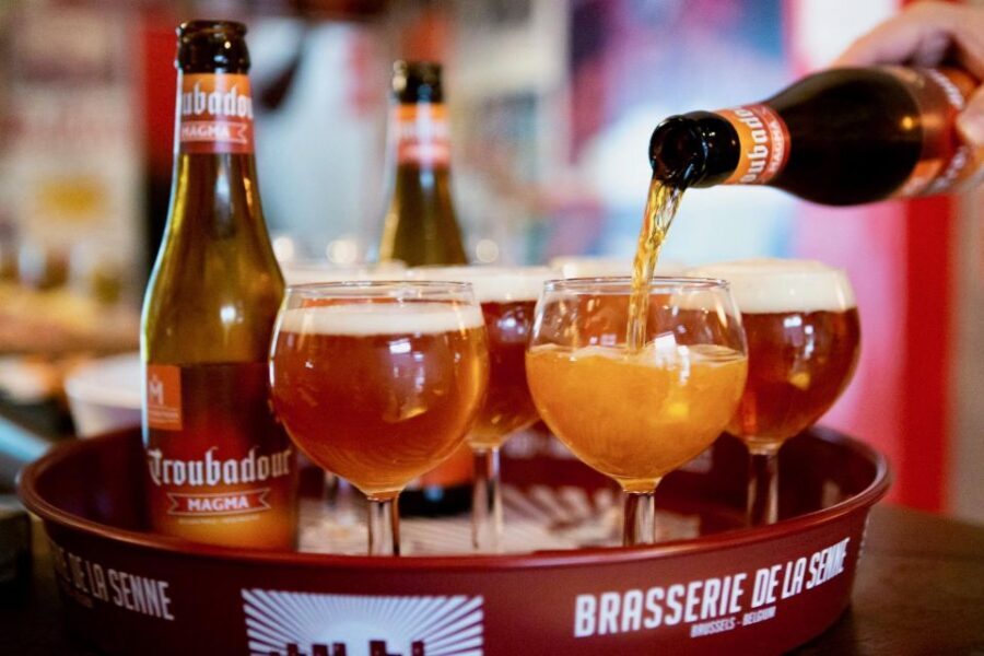 Brussels: Hungry Mary's Famous Beer and Chocolate Tour - Meeting by the man-and-dog statue, then getting your bearings fast